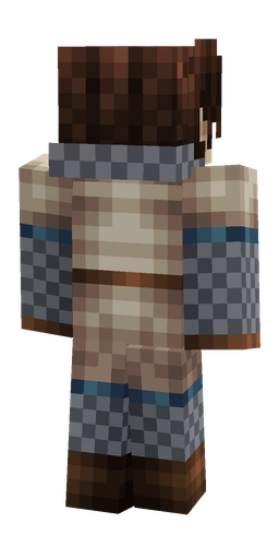 Black skin: body, back render