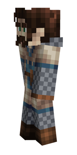 Black skin: body, left side render