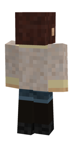 Black skin: body, back render