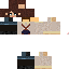 Black skin: raw texture render