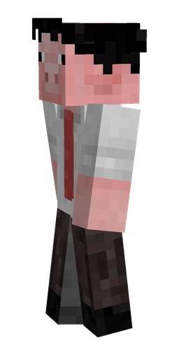 Black skin: body, left side render