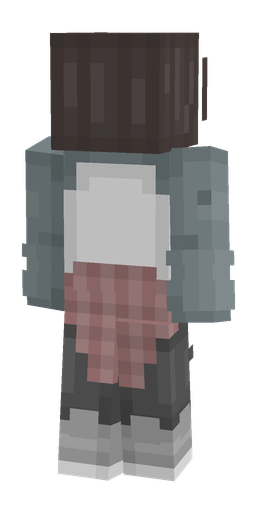 Black skin: body, back render