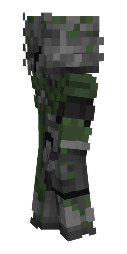 Black skin: body, left side render
