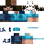 Black skin: raw texture render
