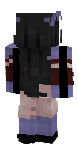 Black skin: body, back render