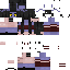 Black skin: raw texture render
