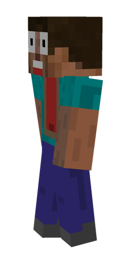 Black skin: body, left side render