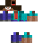 Black skin: raw texture render