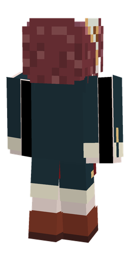 Blue skin: body, back render