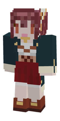 Blue skin: body, front render