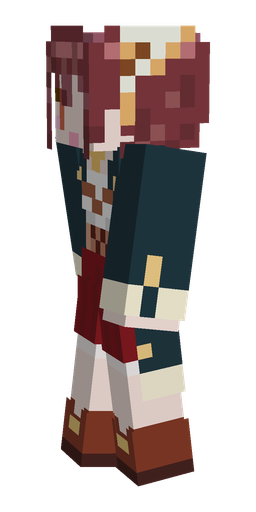 Blue skin: body, left side render