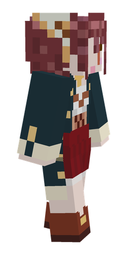 Blue skin: body, right side render