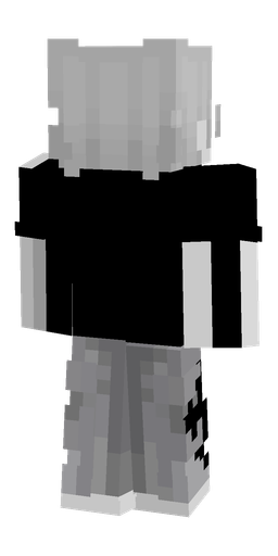 Black skin: body, back render