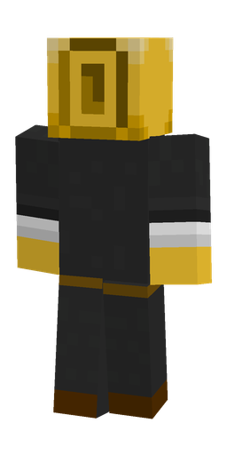 Black skin: body, back render