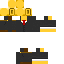 Black skin: raw texture render