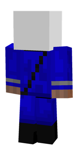 Blue skin: body, back render