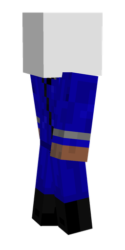 Blue skin: body, left side render