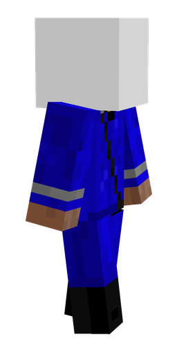 Blue skin: body, right side render