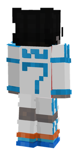 Black skin: body, back render