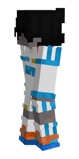 Black skin: body, left side render