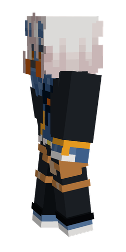 Blue skin: body, left side render