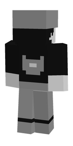 Black skin: body, back render