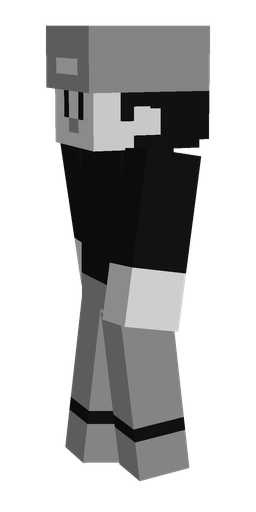 Black skin: body, left side render