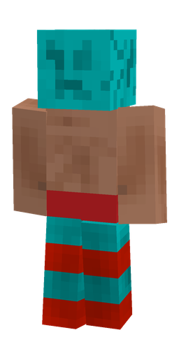 Blue skin: body, back render