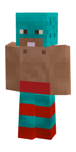 Blue skin: body, front render