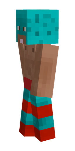 Blue skin: body, left side render