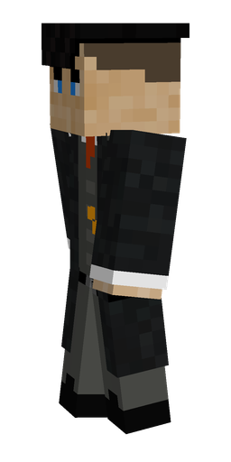 Black skin: body, left side render