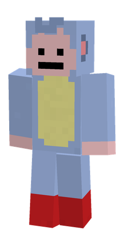 Blue skin: body, front render