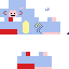 Blue skin: raw texture render