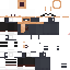 Black skin: raw texture render