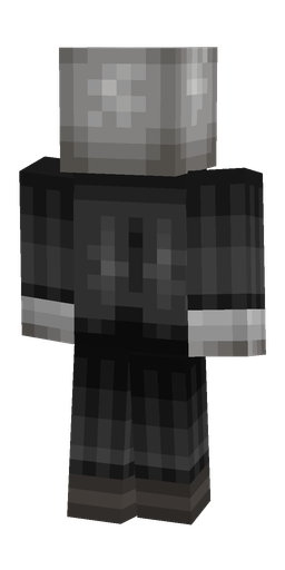 Black skin: body, back render