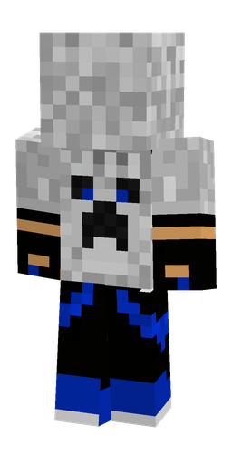 Black skin: body, back render