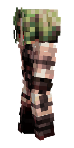 Black skin: body, left side render