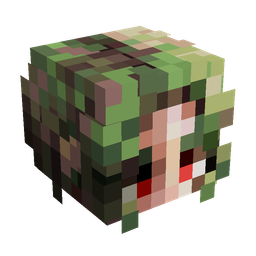 Black skin: head render