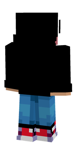 Black skin: body, back render