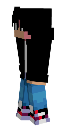 Black skin: body, left side render