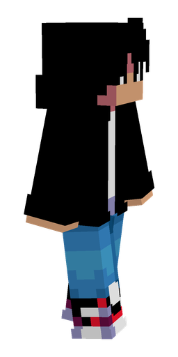 Black skin: body, right side render