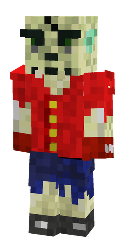 Blue skin: body, front render