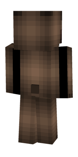 Brown skin: body, back render