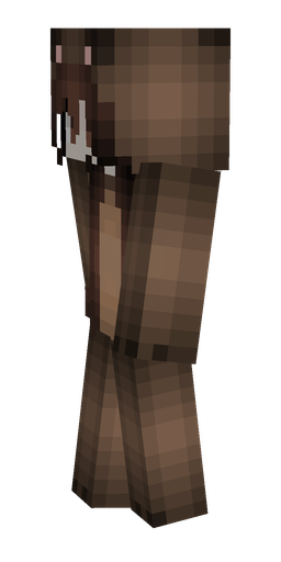 Brown skin: body, left side render