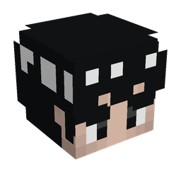 Black skin: head render