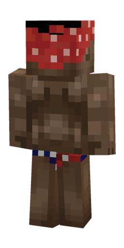 Brown skin: body, back render