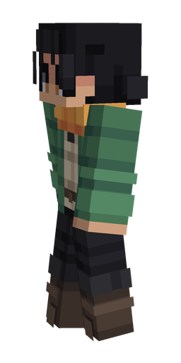 Black skin: body, left side render