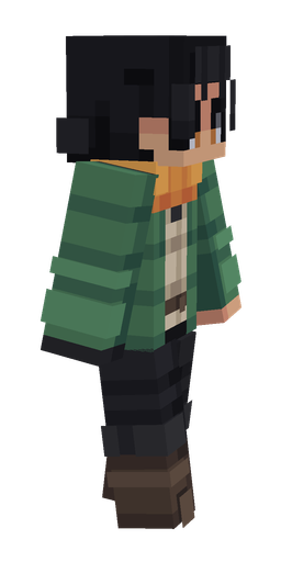 Black skin: body, right side render