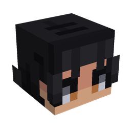 Black skin: head render