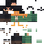 Black skin: raw texture render
